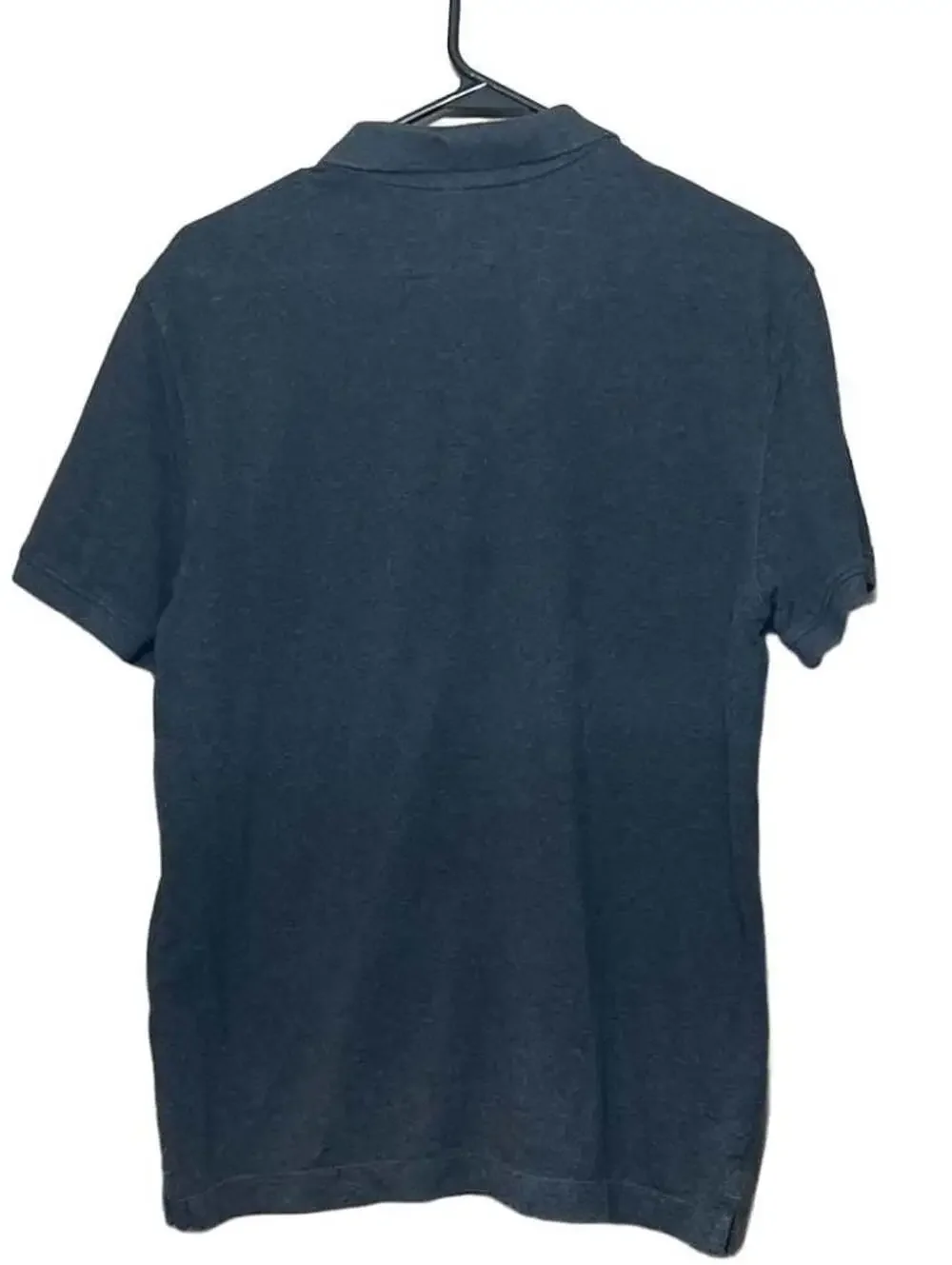Banana Republic Pique Polo Size M Dark Gray Organic Cotton